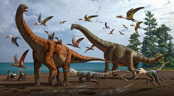 First Giant Dinosaur Fossils from Xinjiang Hami Pterosaur Fauna Found