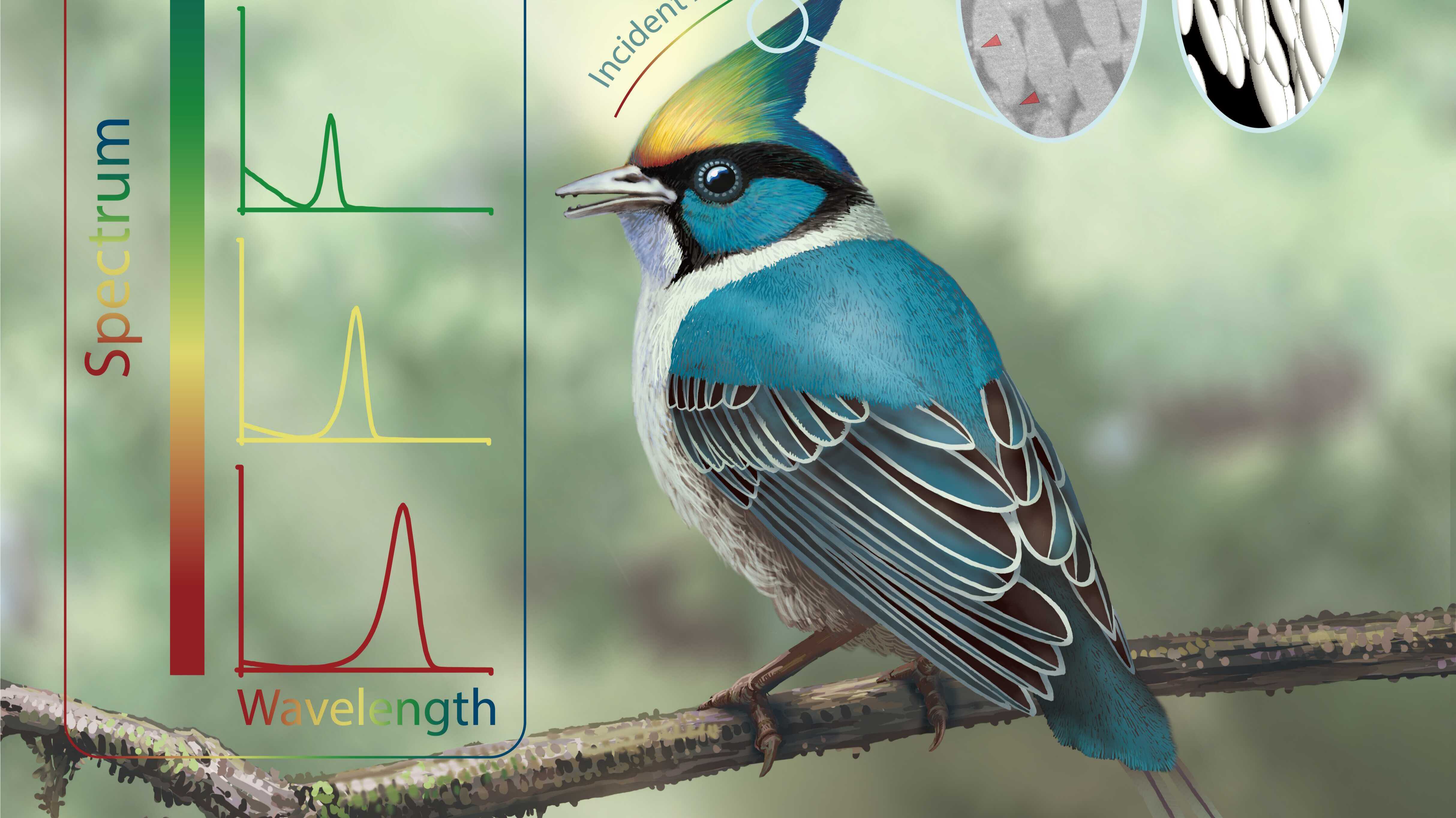 Cretaceous fossil bird from China displayed vibrant iridescent feathered crest